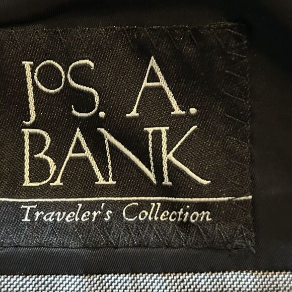 Jos A Bank Men's 40R Gray 2 Button Suit Coat Slim Fit 100% Wool - Picture 7 of 7